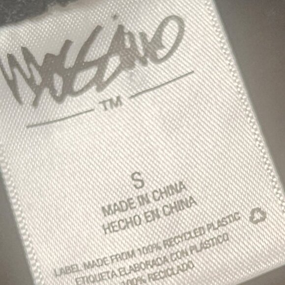 Massimo Black and White Polka Dot Striped Straps Nylon Span Bikini Top Size S - Picture 13 of 16